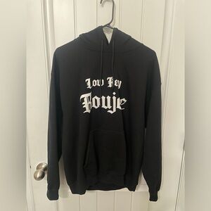 Black Hoodie “Low Key Boujee”